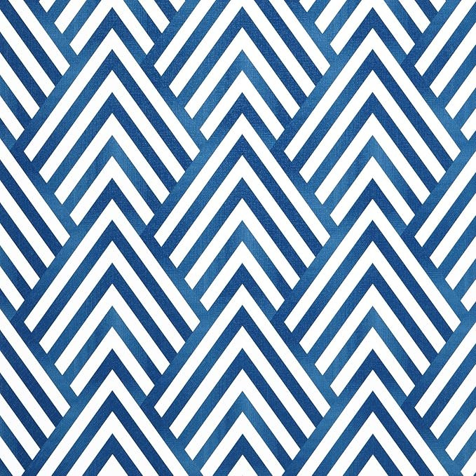 Wenmer Arrowhead Deep Blue Peel and Stick Wallpaper 17.71" x 118" Blue Geometric Wallpaper Navy B... | Amazon (US)