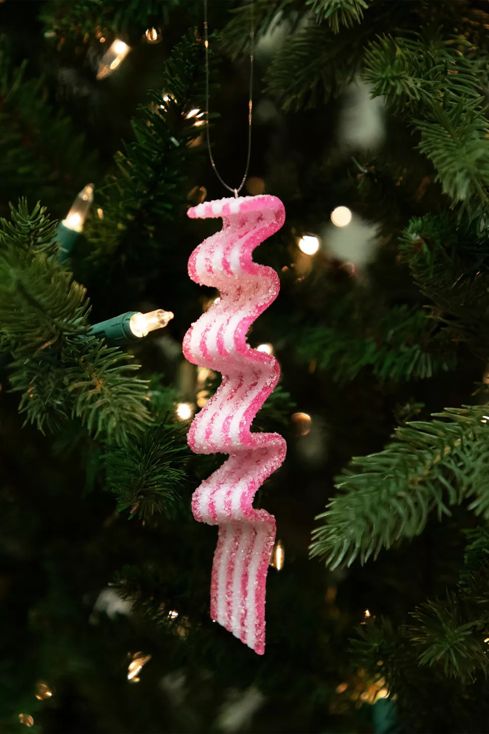Sugar Coated Ribbon Candy Christmas Ornament Set | Urban Outfitters (US and RoW)