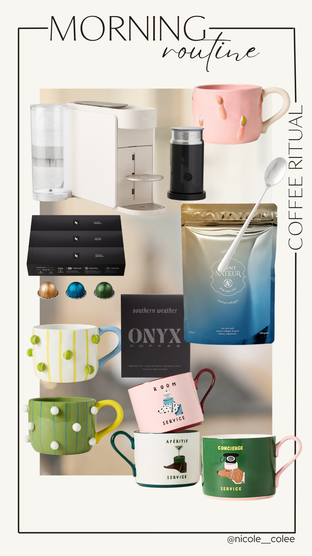 Create a morning you look forward to.

For me, it starts with coffee. A beautiful mug, my favorite Nespresso, collagen, and a few quiet moments before the world starts demanding my attention. Sometimes the smallest rituals make the biggest difference. 

 #LTKdayinmylife #LTKgrwm #LTKmorningroutine