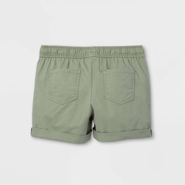 Girls' Rolled Hem Chino Shorts - Cat & Jack™ | Target