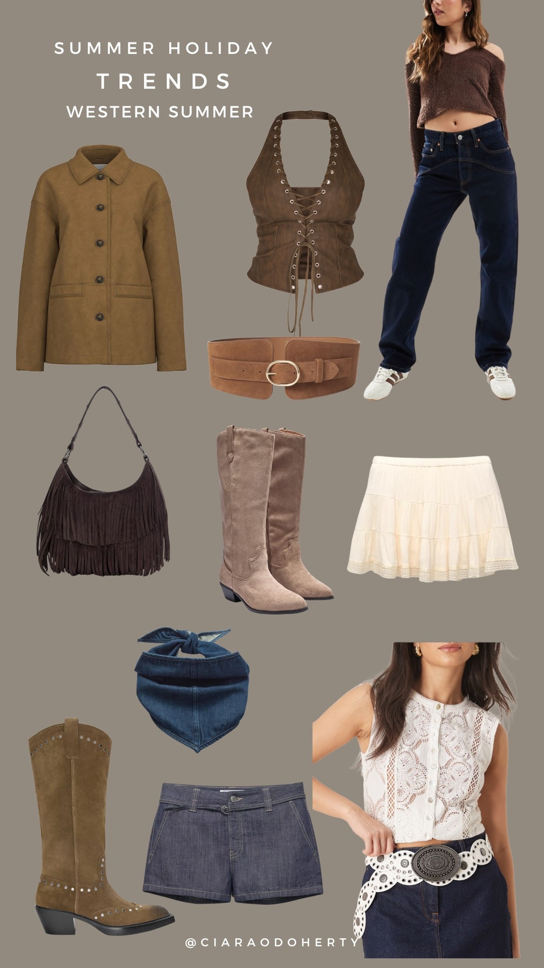 Summer holiday trends: western summer 
Cowboy core, cowboy boots, western style, fringe, suede 

#LTKireland #LTKeurope #LTKsummer