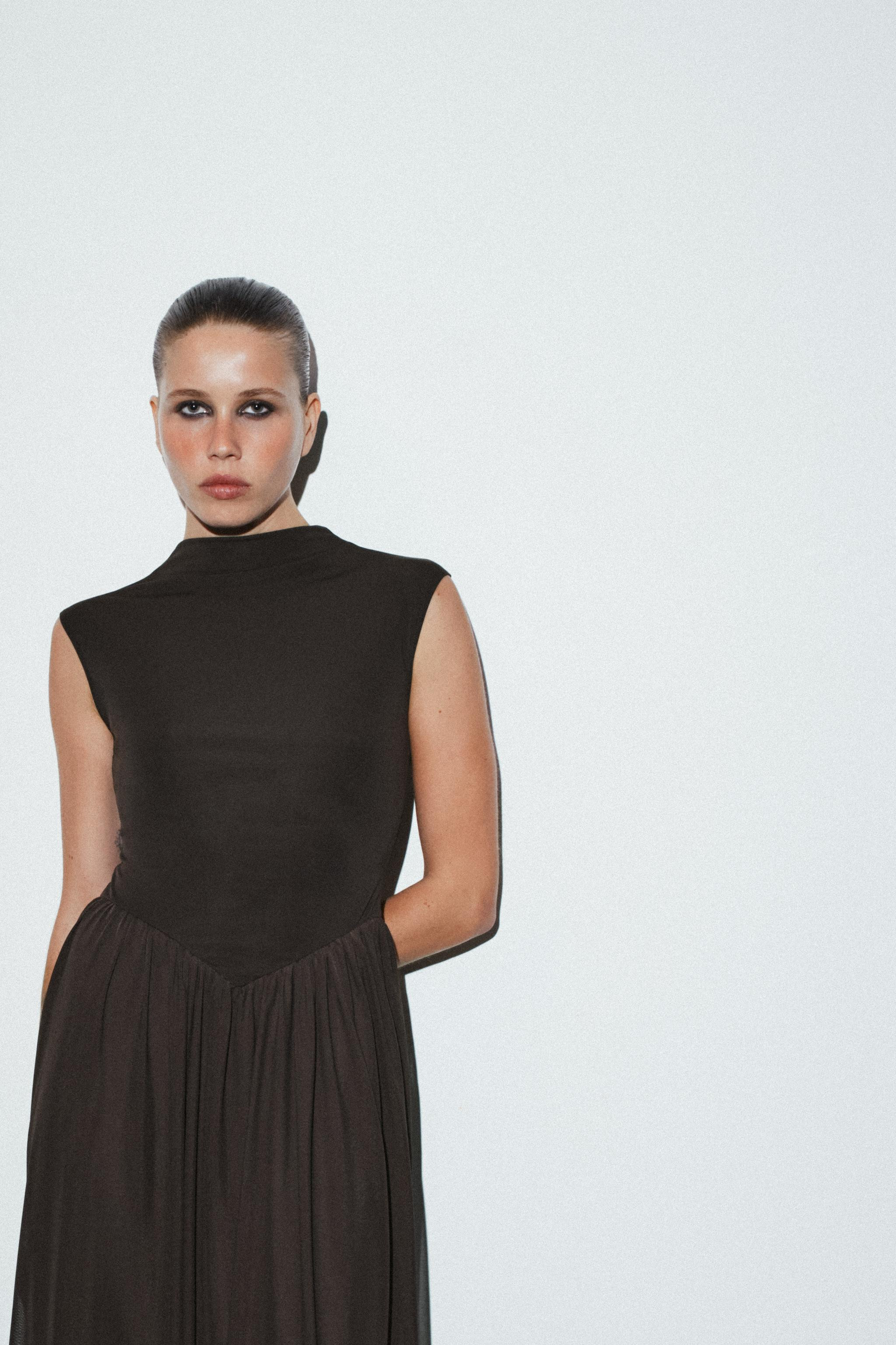 LONG TULLE COMBINATION DRESS | Zara US