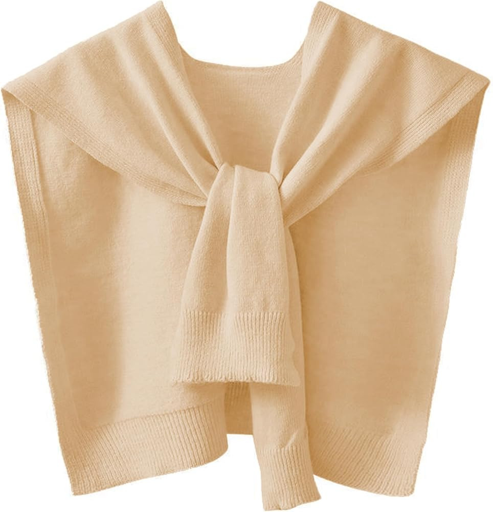 Zontroldy Sweater Scarf Wrap Cape Shawls for Women Knitted Knotted Tops | Amazon (US)