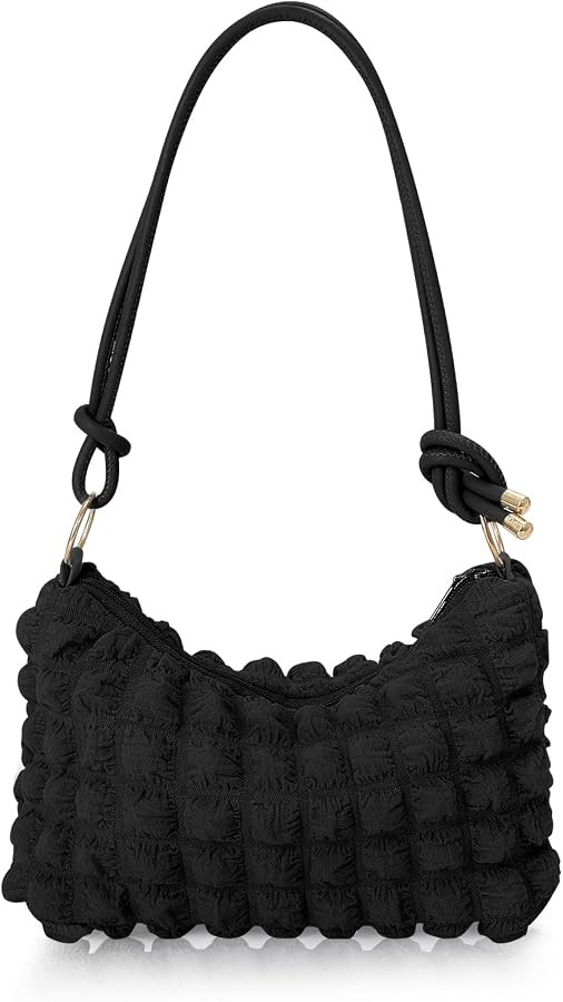 SUOSDEY Puffer Shoulder Bag Small Tote Bag for Women Bubble Hobo Bags Lightweight Handbag with Zi... | Amazon (US)