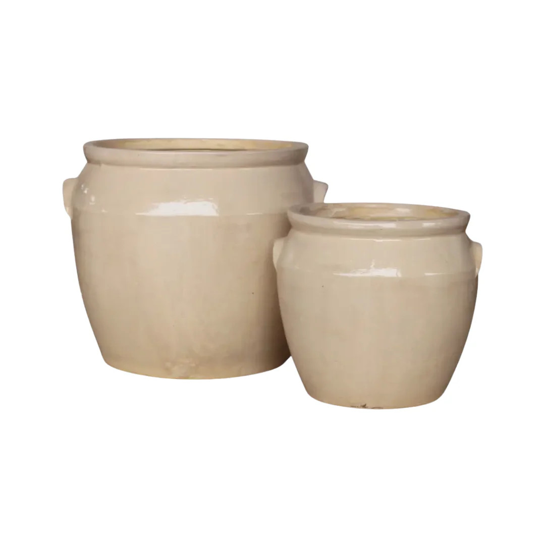 French Cream Glazed Crock | Heritage House