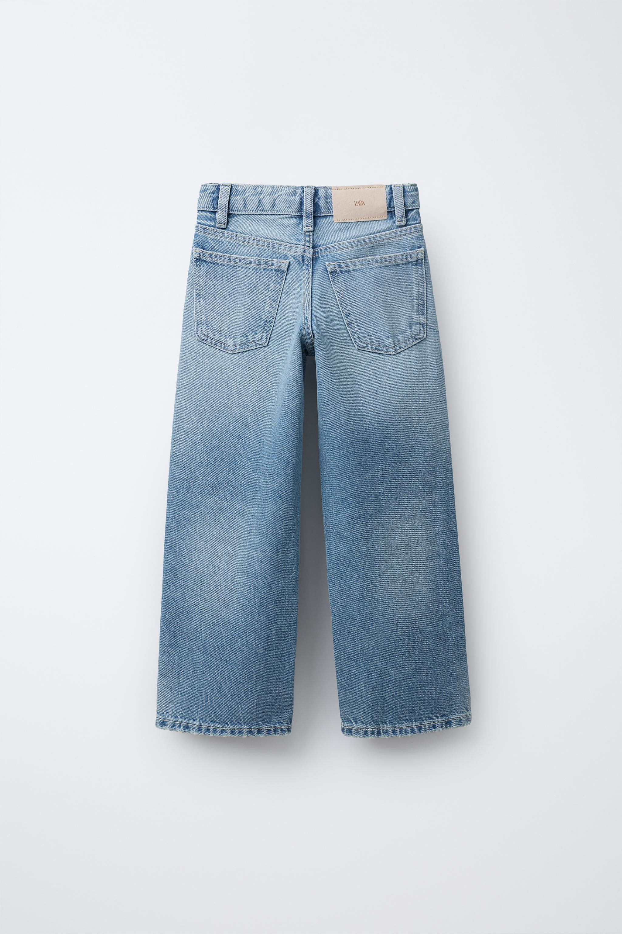 WASHED EFFECT WIDE LEG JEANS | Zara US