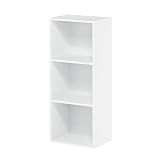 Amazon.com: Furinno Luder Bookcase / Book / Storage , 3-Tier, White : Home & Kitchen | Amazon (US)