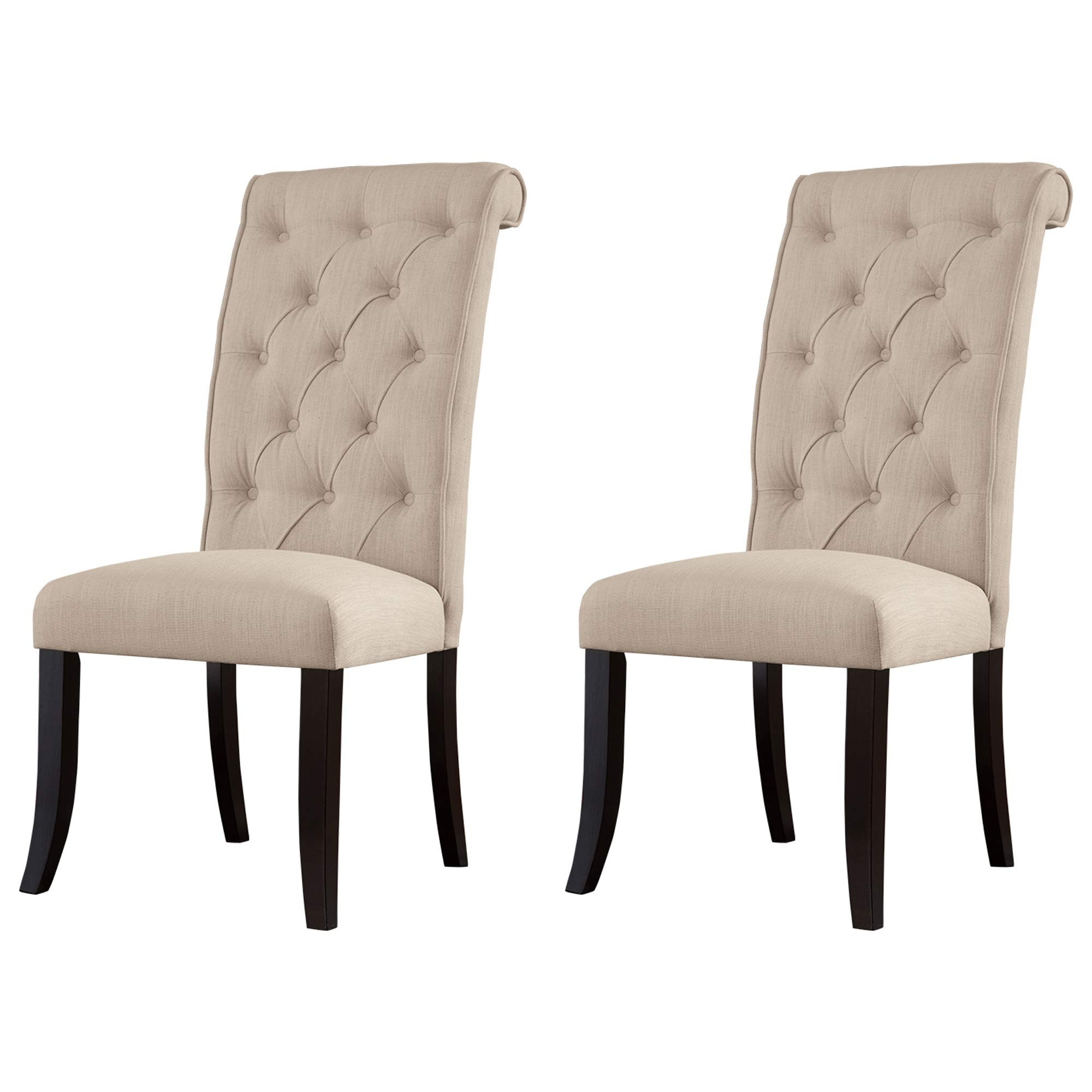 Amazon.com - Signature Design by Ashley Tripton Dining Room Chair Set of 2, Graphite - Kitchen & ... | Amazon (US)