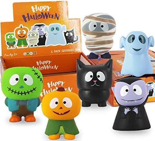 Amazon.com: heytech 6 Packs Halloween Squishies Toys Slow Rising:Pumpkin, Zombie,Black Cat,Mummy,... | Amazon (US)