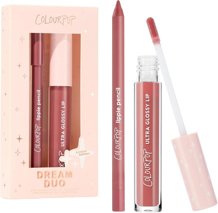 ColourPop Dream Duo Lip Kit - High-Pigment, Long-Lasting & Sharpenable Lip Liner and Lip Gloss wi... | Amazon (US)
