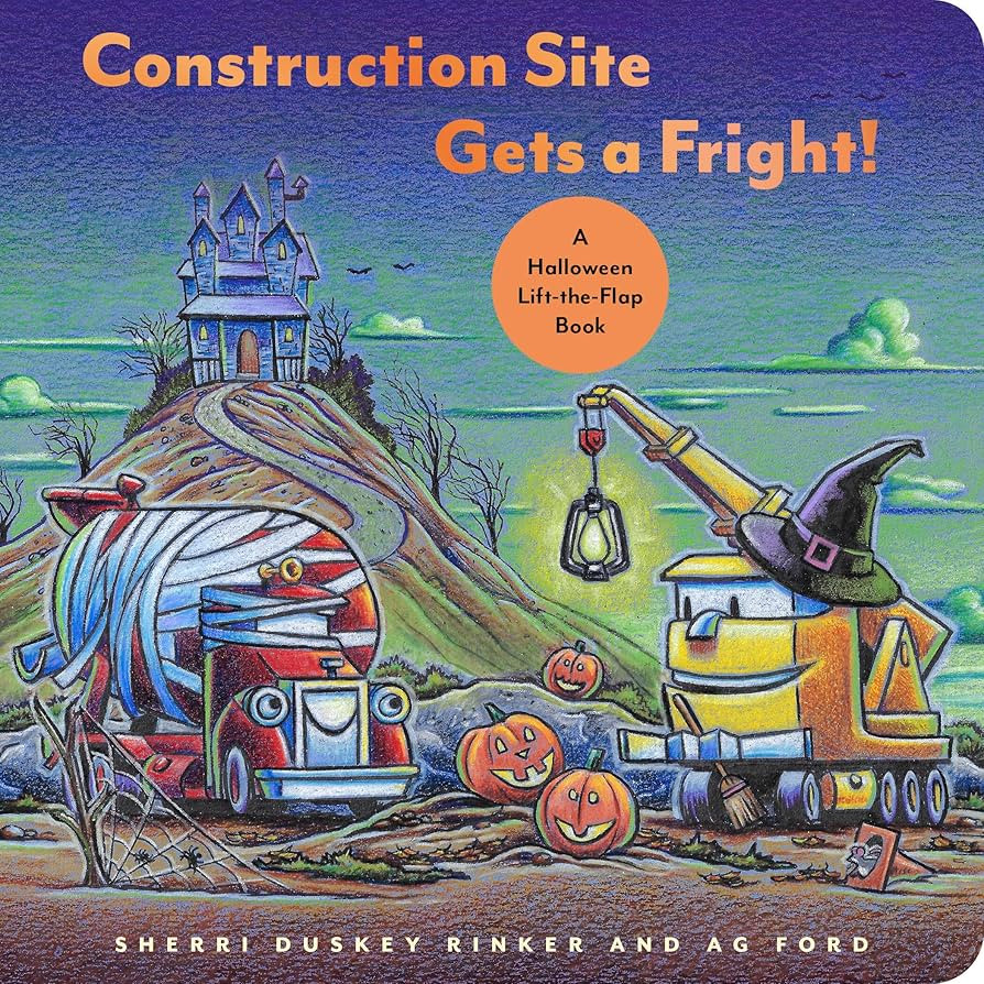 Construction Site Gets a Fright!: A Halloween Lift-the-Flap Book (Goodnight Construction Site) | Amazon (US)