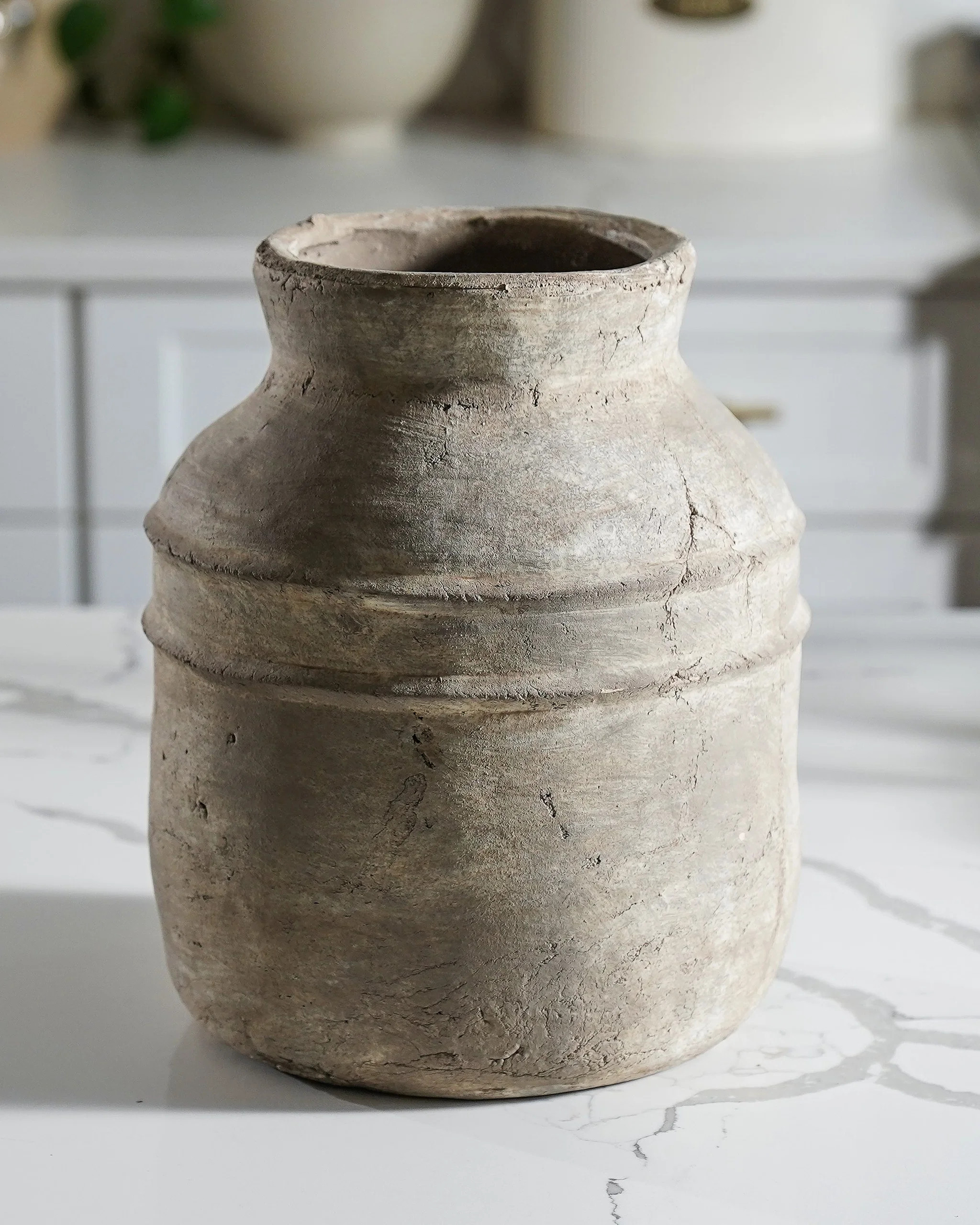 Ava Whitewash Vase | MJHome