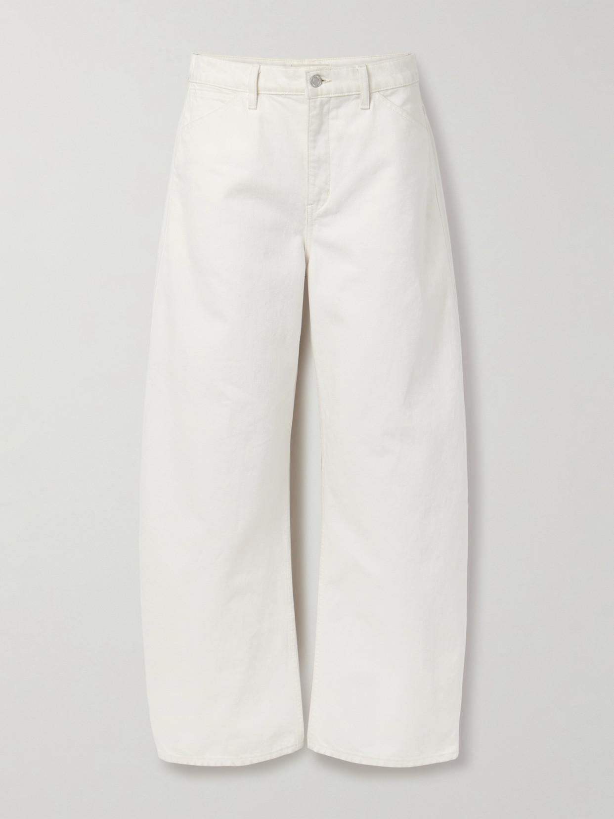 Nili Lotan - Tribeca High-rise Barrel-leg Jeans - Neutrals | NET-A-PORTER (US)