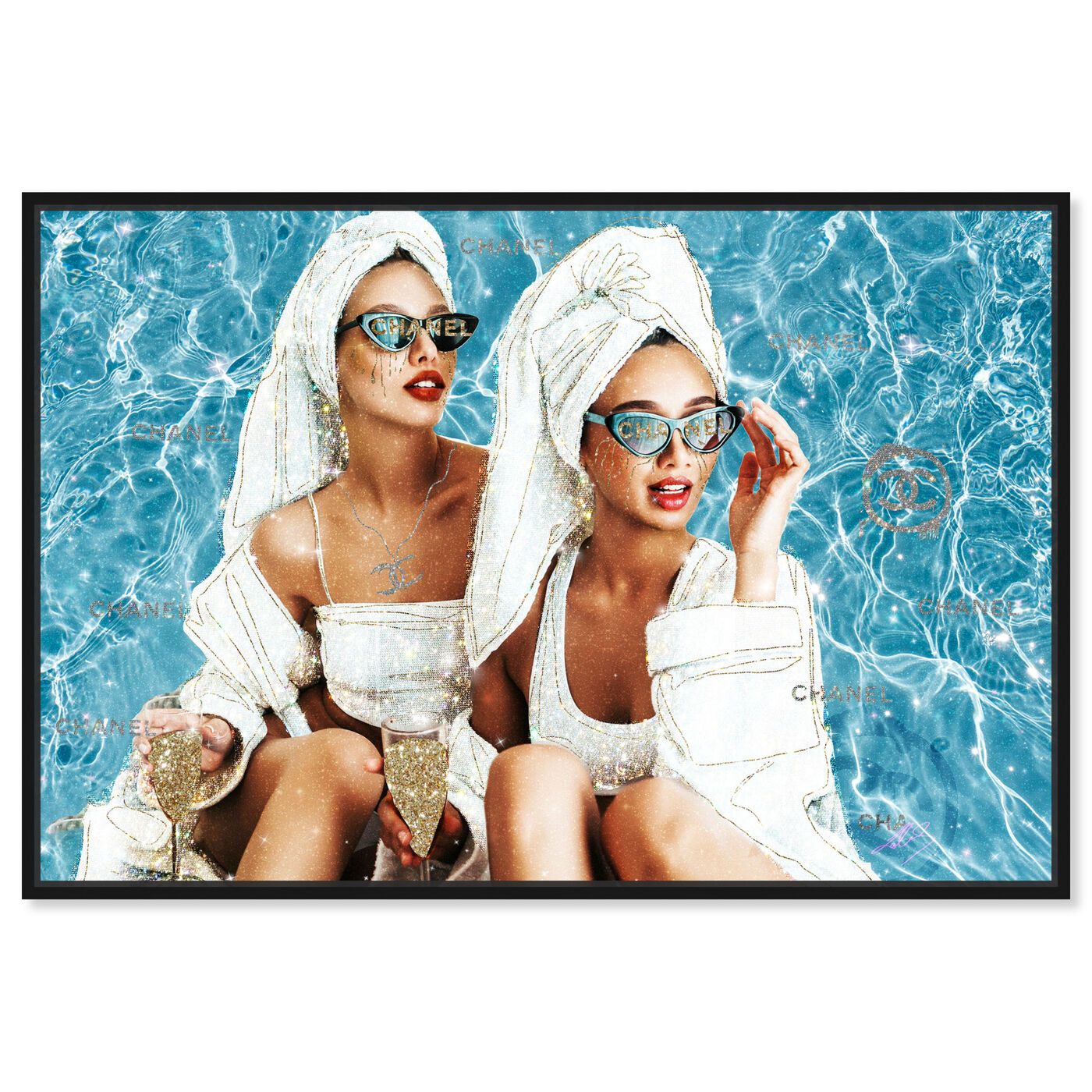 My BFF She The Chica | Fashion and Glam Wall Art by The Oliver Gal | Oliver Gal
