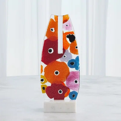 Fused Floral Handmade Table Vase | Wayfair North America