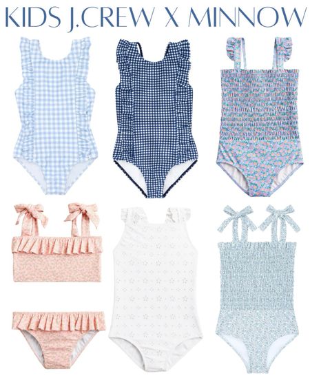 Girls swimsuits Jcrew x Minnow

Grandmillennial preppy style kids clothes toddler fashion bow smocked swimwear gingham check suits out ruffles bow ties

#LTKhome #LTKfindsunder100 #LTKstyletip