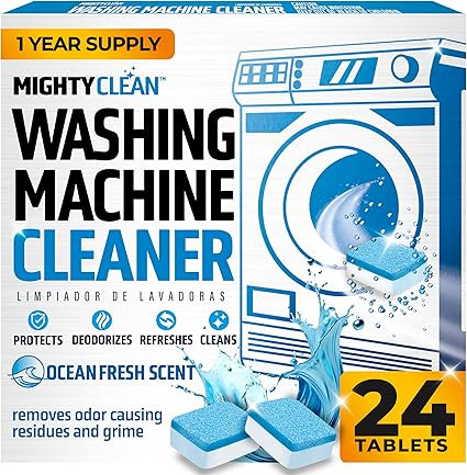 Washing Machine Cleaner Tablets 24 Pack - 1 Year Supply, Septic Safe Washing Machine Cleaning Tab... | Amazon (US)