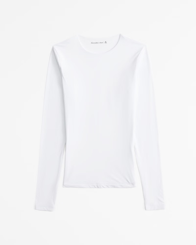 Soft Matte Seamless Tuckable Long-Sleeve Top | Abercrombie & Fitch (US)