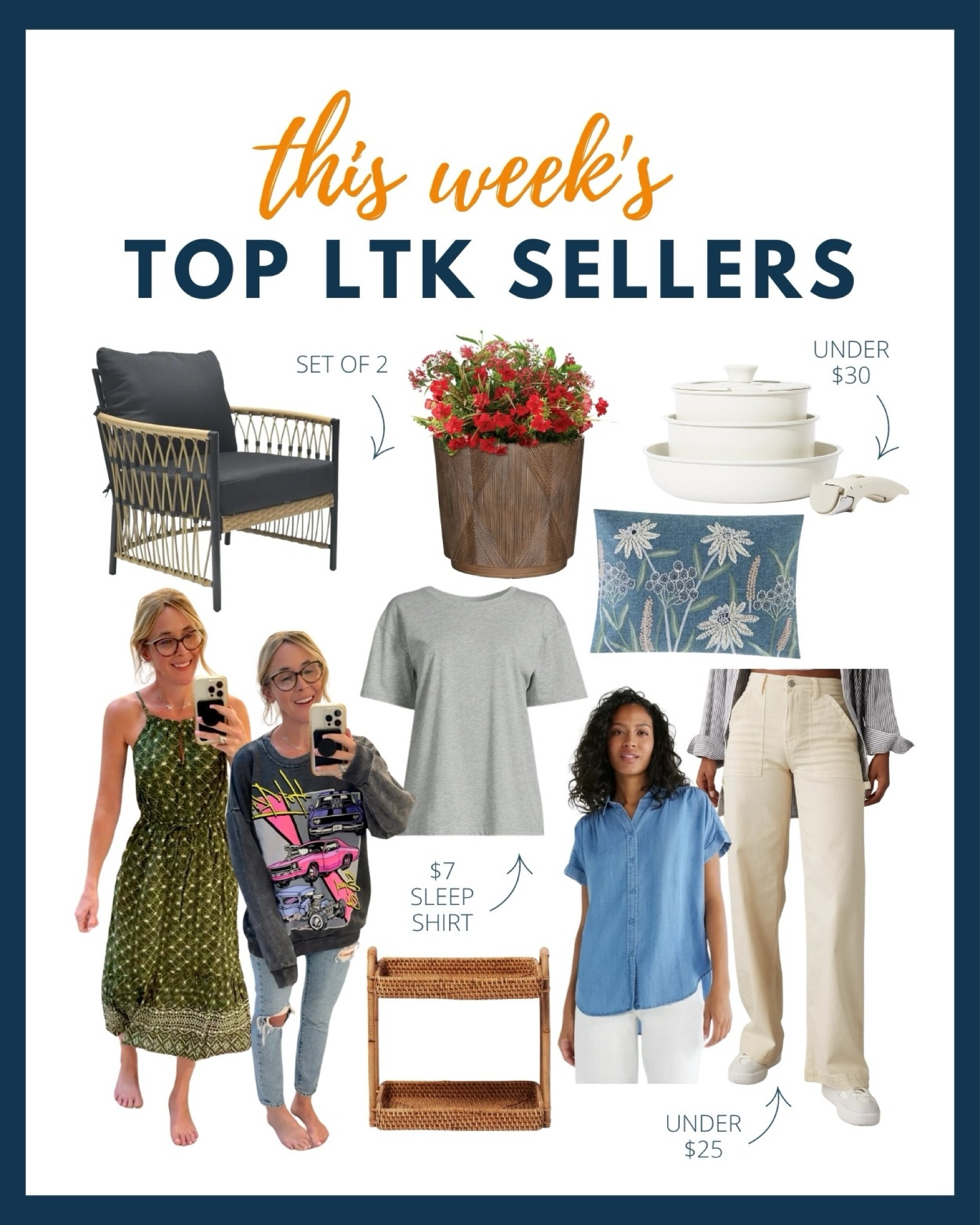 Want to know what our top LTK sellers were for the week?! Shop them below!

#LTKstyletip #LTKsalealert #LTKhome