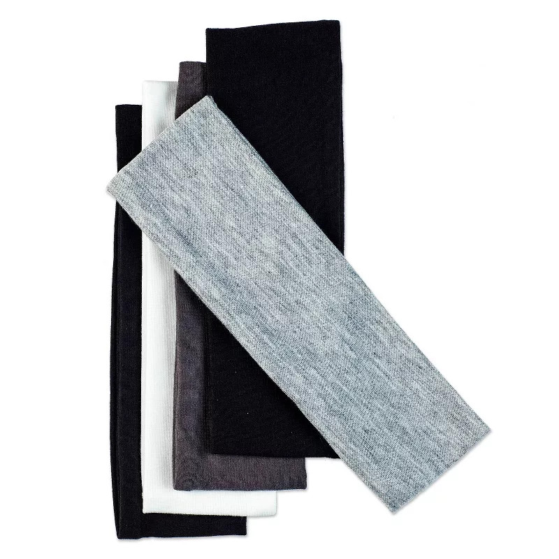 scünci No Damage Stretch Fabric Headbands - Neutral - All Hair - 5pk | Target