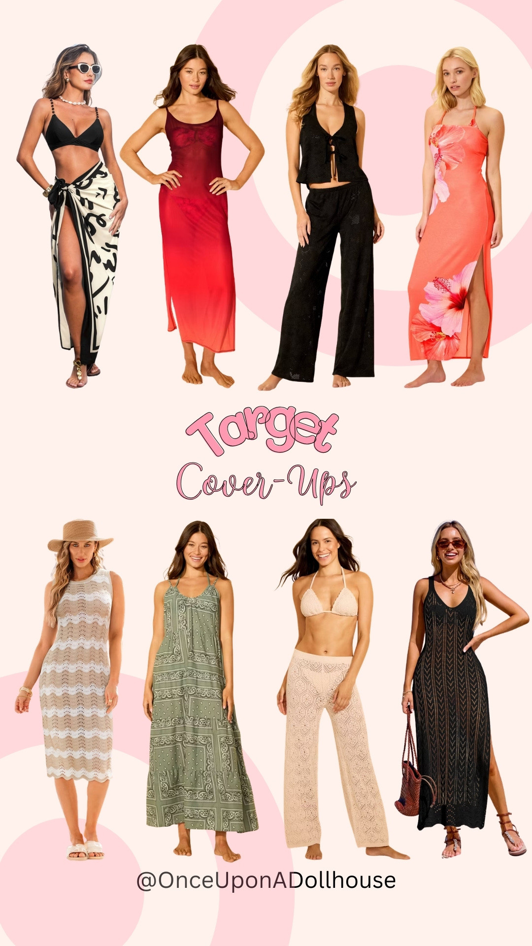 Target Cover-ups! 

Crochet midi dress, coverup dress, tank, pants, top, wrap coverup

#LTKootd #LTKSwim #LTKSeasonal