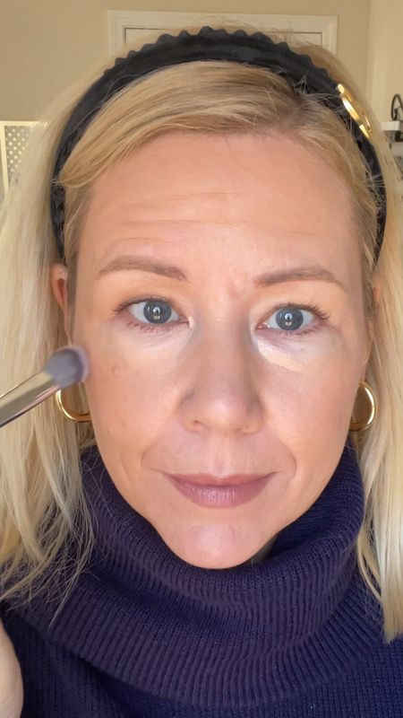 Makeup look on REAL 47 year old skin- no filter! Trying out the Angie Hot & Flashy brushes* by @thebkbeauty x @angiehotandflashy and WOW! That concealer brush is BETTER than using your own finger! Soft like a kitten paw! These are the softest, most luxurious brushes made specifically for mature women. Game changer. Love them! 
*purchased myself 

#LTKover40 #LTKbeauty