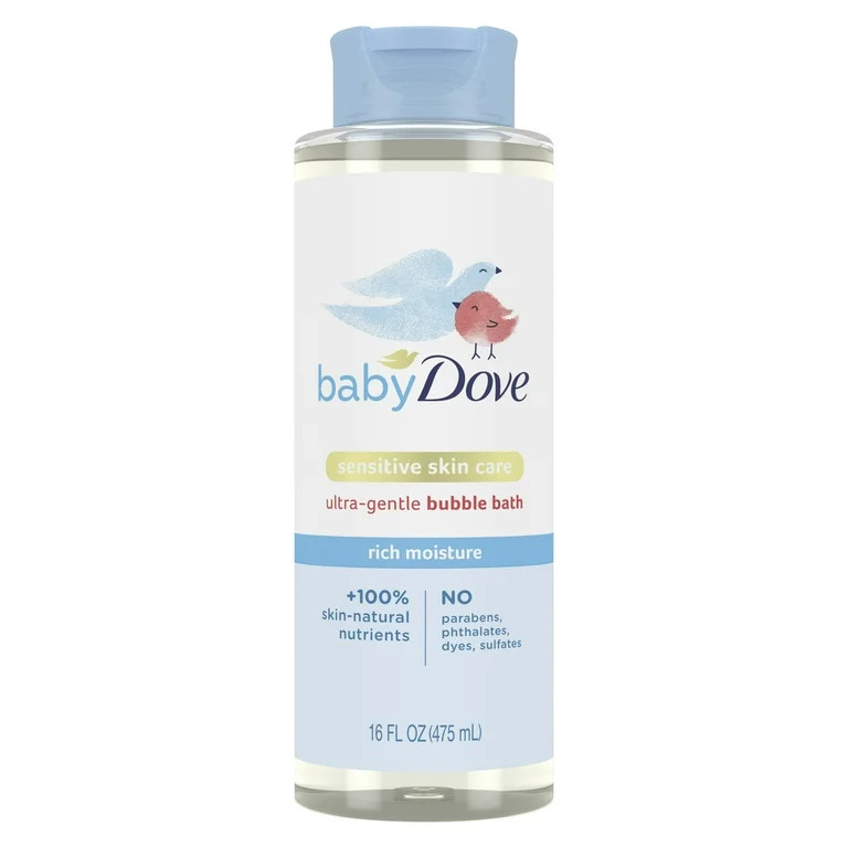 Baby Dove Bubble Bath Nourishing Sensitive Skin Care Rich Moisture, 16 oz | Walmart (US)