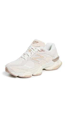 New Balance Unisex 9060 Sneakers, Beige/White, 12 US Women/10.5 US Men | Amazon (US)