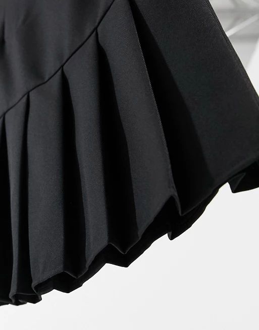 ASOS DESIGN Tall pleated mini skirt in black | ASOS (Global)