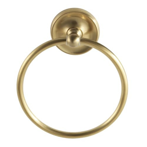 Kingston Brass BA314BB Classic Towel-Ring, Brushed Brass , 6.06 x 1.56 x 2.69 | Amazon (US)