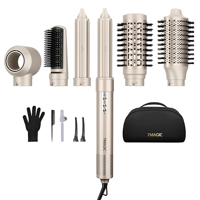7MAGIC 6 in 1 Multi Hair Styler Dryer Brush, 110,000 RPM High-Speed, Negative Ionic, Fast Drying ... | Amazon (US)