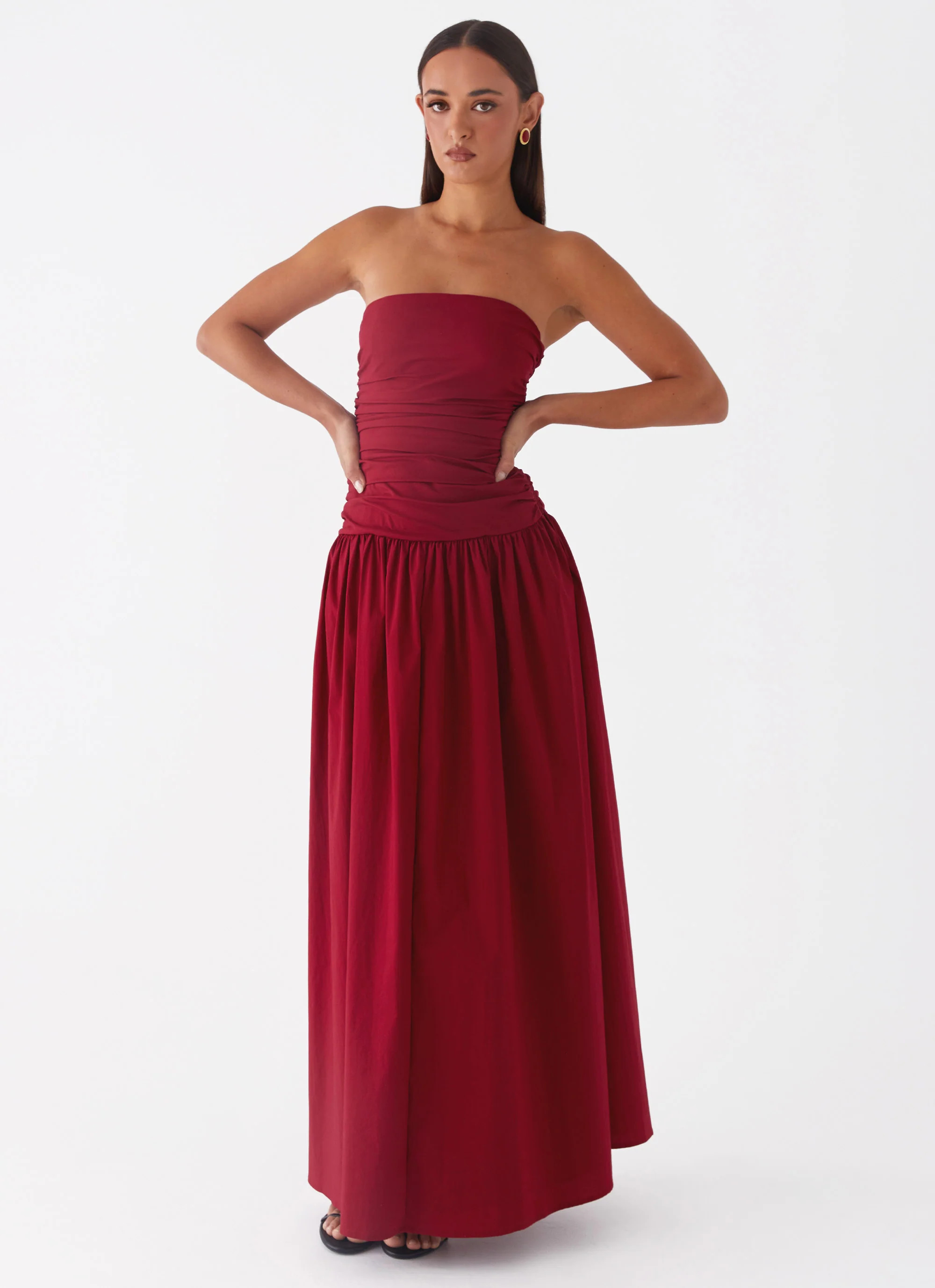 Carmel Maxi Dress - Merlot | Peppermayo (Global)