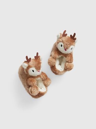 Toddler Cozy Reindeer Slippers | Gap (US)