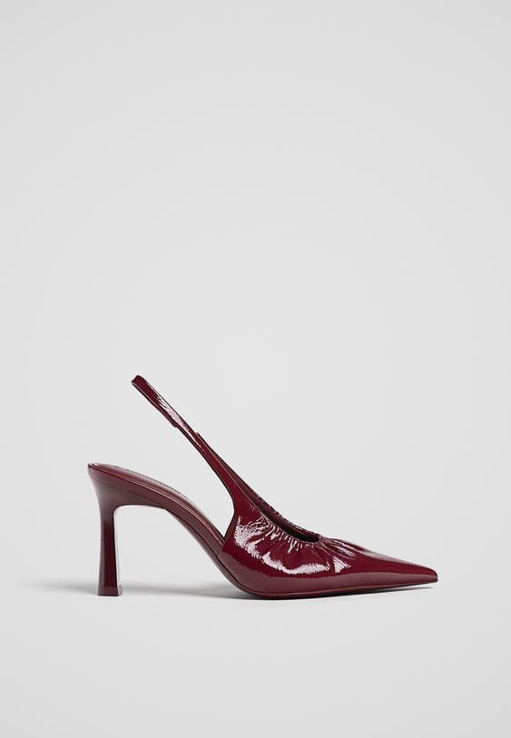 Gathered high-heel shoes | Stradivarius (UK)