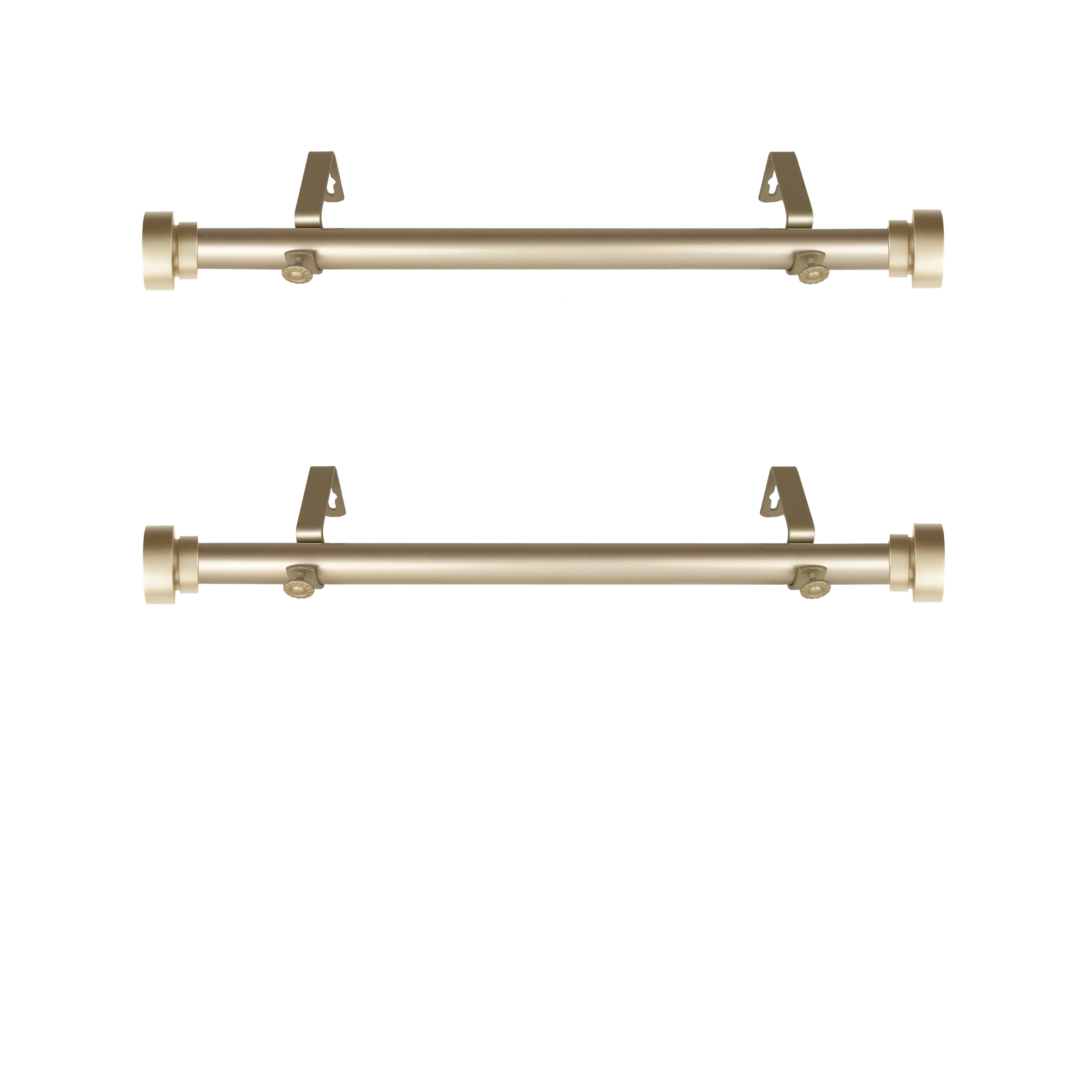 Steel Adjustable Single Curtain Rod (Set of 2) | Wayfair North America