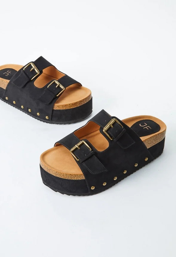 Abbie Platform Slide Sandal | JustFab