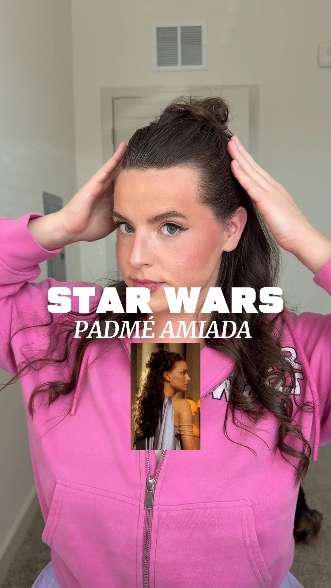 Padmé hairstyle, Padmé Amidala hair, Star Wars hairstyle, Padmé inspired hair, Naboo queen hairstyle, braided hairstyle, space buns hairstyle, elegant updo, Star Wars beauty, Disney bound hair, Padmé cosplay hair, princess hairstyle, fantasy hairstyle, romantic updo, soft curls hairstyle, formal braided updo, galaxy inspired hair, Star Wars prequel aesthetic, Padmé look, Disney hairstyle inspo, intricate braids, vintage inspired hair, regal hairstyle, cinematic hairstyle, Disneybound hairstyle, queen amidala inspired, half up half down braid, Star Wars girl aesthetic, feminine braided hair, long hair inspo, convention hairstyle, Disney parks hairstyle, ethereal hairstyle, iconic movie hairstyles, sci fi inspired beauty, Padmé makeup and hair, elegant bun hairstyle, themed hairstyle, cosplay beauty, Disney creator style