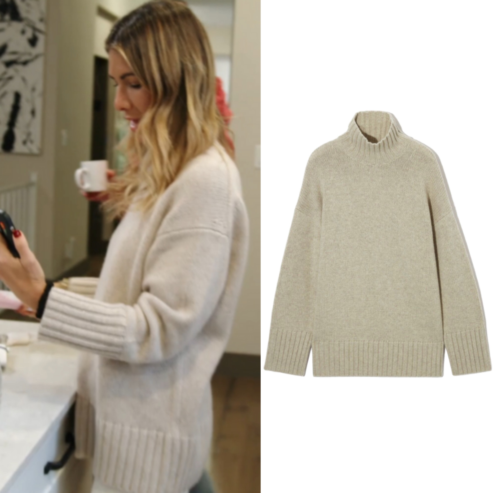 Erin Lichy’s Ivory Oversized Sweater