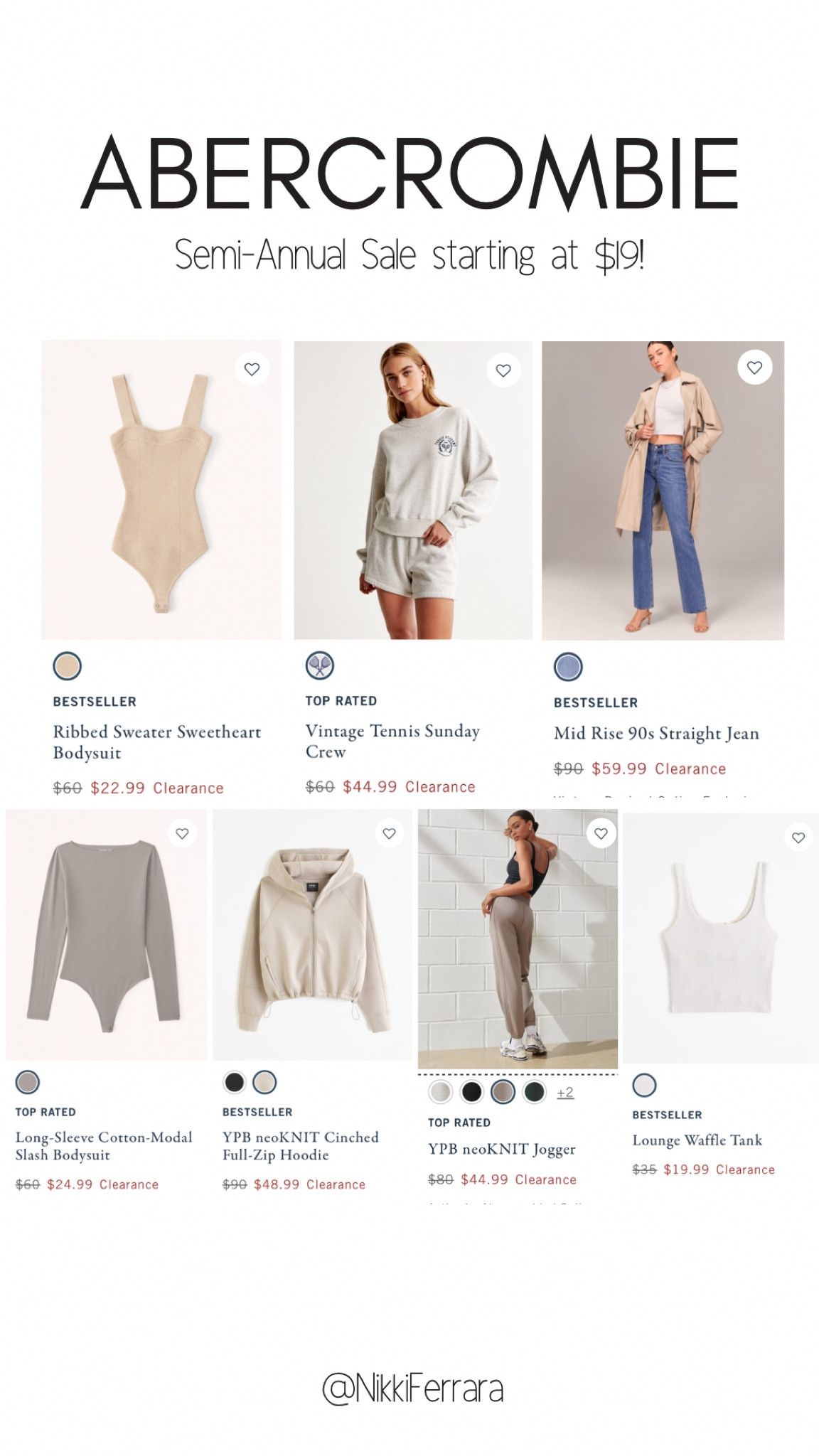 Abercrombie Semi Annual SALE! Major Sale as low as $19 ✨🤍on all comfies + jesns! Neoknit mini staring at $39  

Abercrombie, sale, jeans, denim, 90s jeans, Abercrombie set, Ypb, Neoknit, cropped sweatshirt, joggers, loungewear, Athleisure, Abercrombie jeans, mom jeans, relaxed fit jeans, wide leg jeans, jean shorts, long jeans shorts, high waisted jeans, legging friendly top

#LTKsalealert #LTKfitness #LTKSpringSale