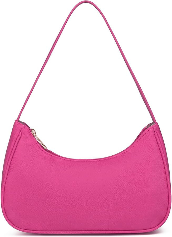 Shoulder Bags for Women Vegan Leather Hobo Sling Tote Handbag Retro Clutch Purse with Zipper Clos... | Amazon (US)