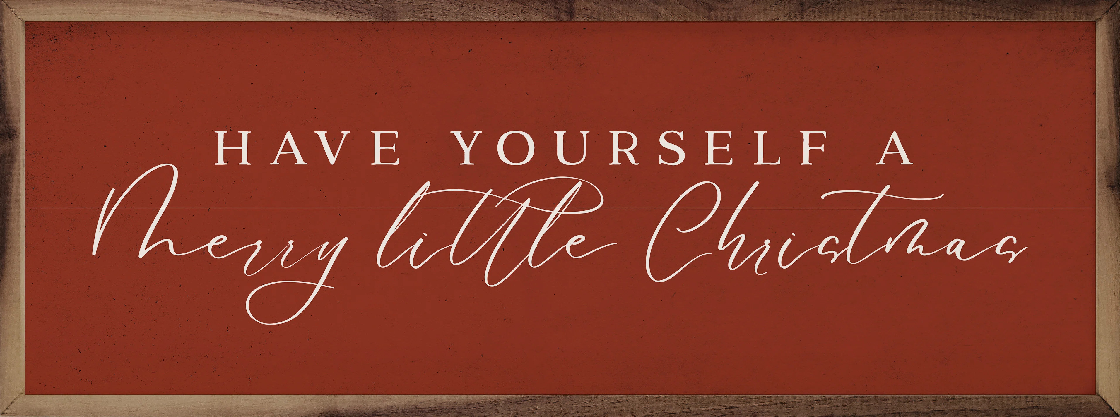 Merry Little Christmas Red " on Wood | Wayfair North America