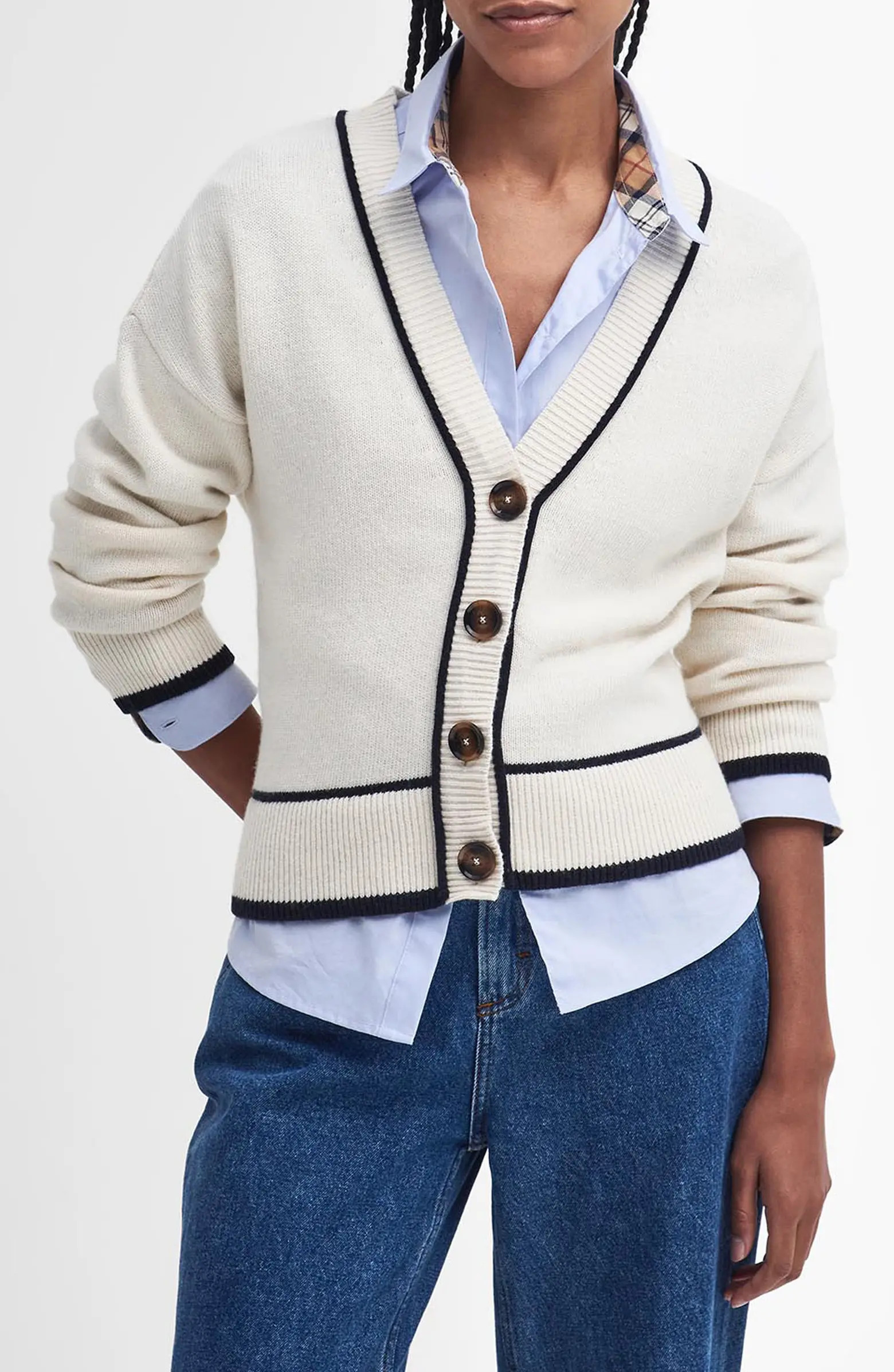 Barbour Claudia Wool & Cotton Cardigan | Nordstrom | Nordstrom