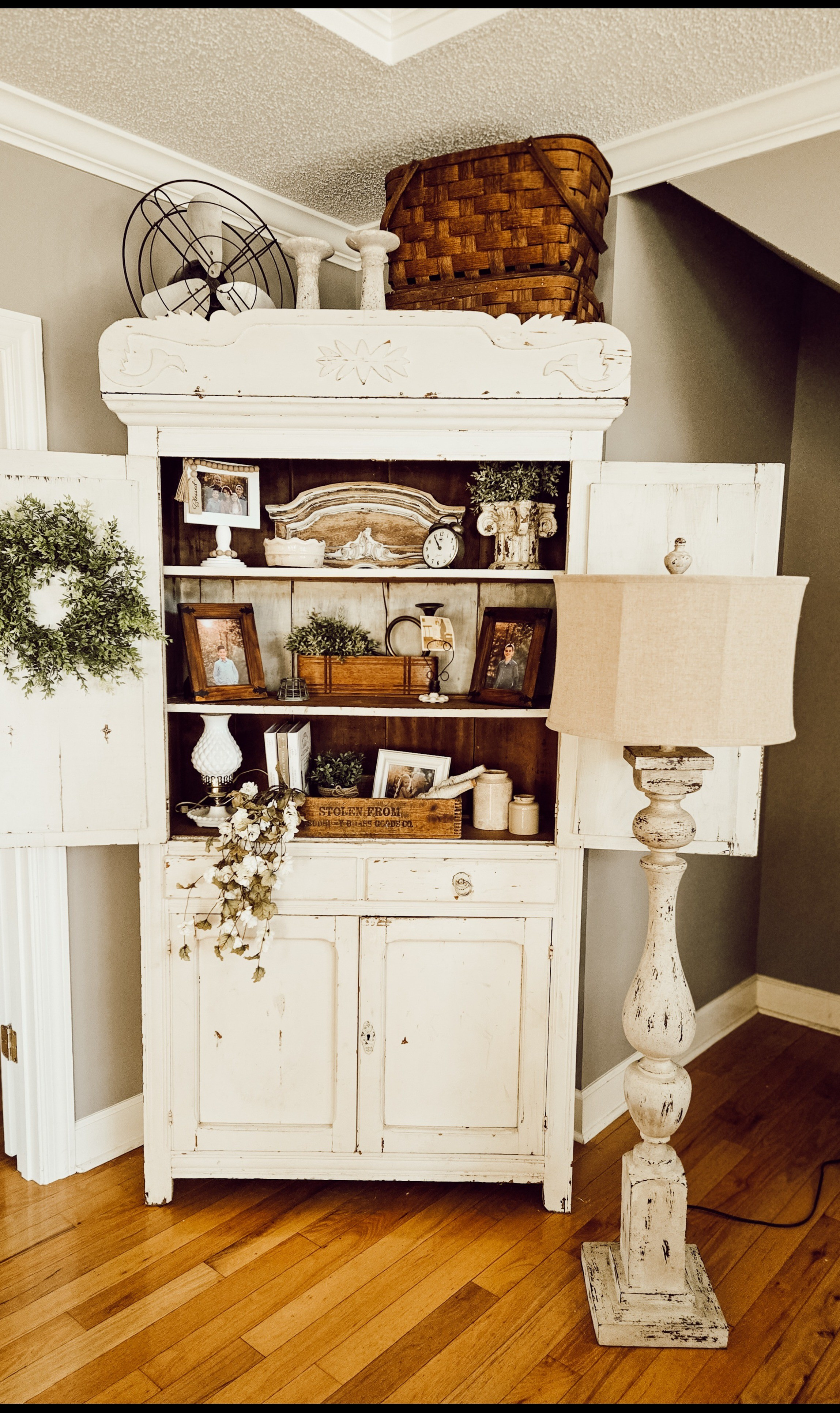 Obsessed with my new floor Lamp. This is the Distressed Manor Floor Lamp from Antique Farmhouse and yall it is so pretty in person. SO glad I pulled the plug on this gorgeous piece! 

#LTKHome #LTKSeasonal #LTKWatchNow