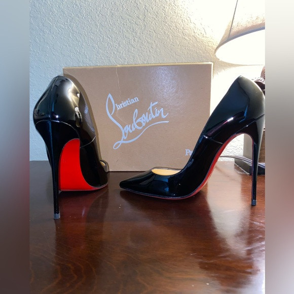 Authentic Christian Louboutin So Kate heels in Black leather . Size 39 U.S 8 | Poshmark
