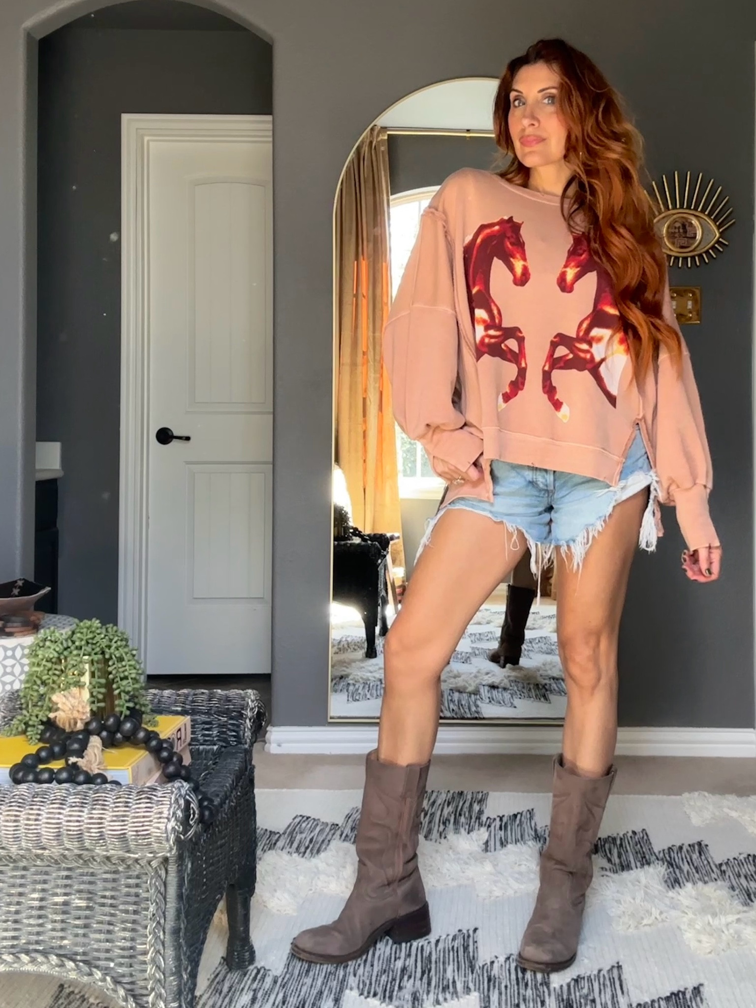 What if I told you it’s Fall, but we can still wear shorts?!!!! 

As the leaves change colors, so does our wardrobe… kind of. 🤪 
This is how a California transport holds on to summer while (slowly) accepting fall is here: Boots on the bottom. Shorts in the middle. Oversized sweatshirt with a hat on top. 

And now I look like a Texas weather report: confused AF. 🤪 


#LTKOver40 #LTKSeasonal #LTKStyleTip