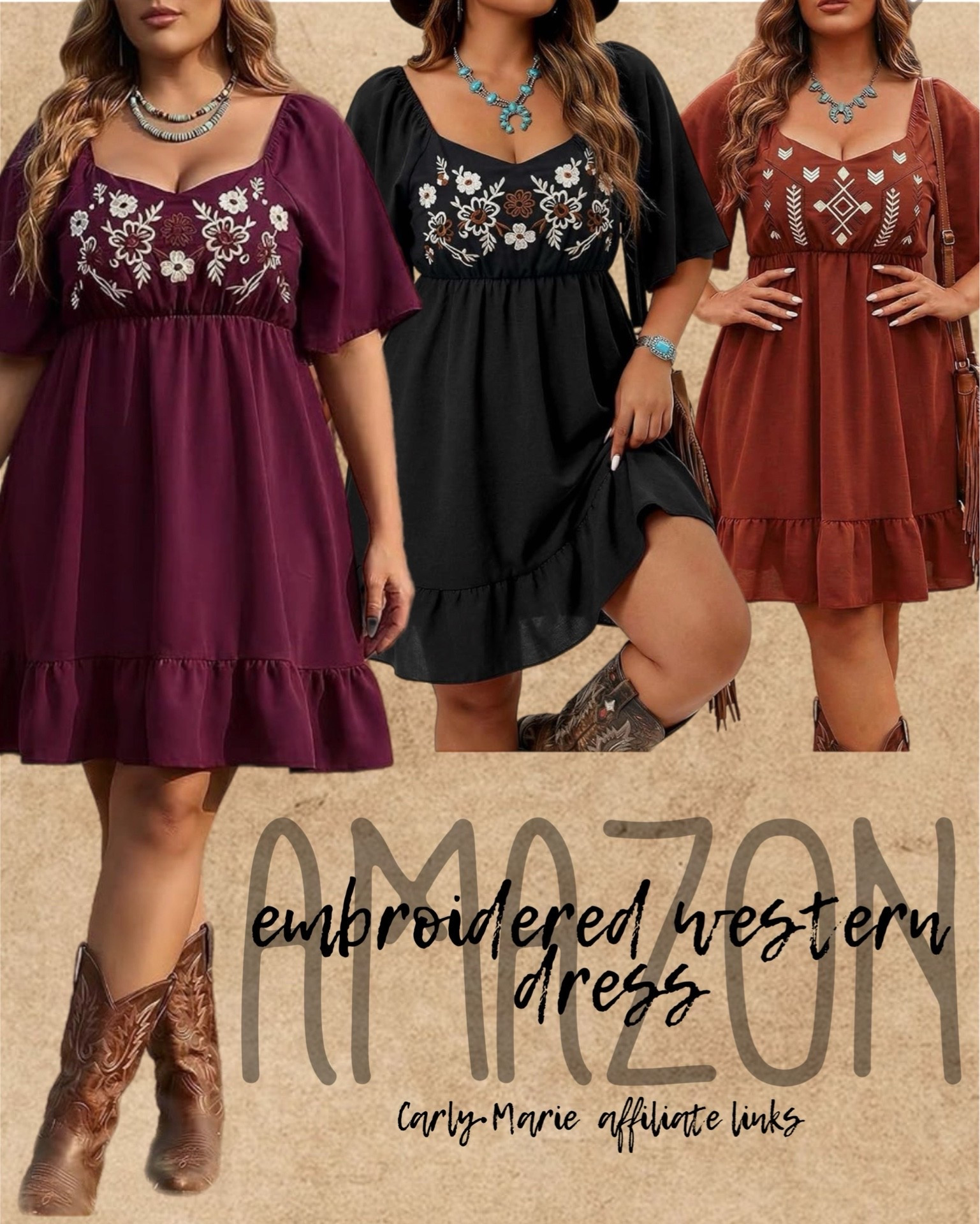 I love a good Western-style dress! 

Embroidery ✅
Ruffle ✅
Flowy sleeve ✅

All you need is some cowboy boots and you’re set!

#LTKootd #LTKPlusSize #LTKMidsize