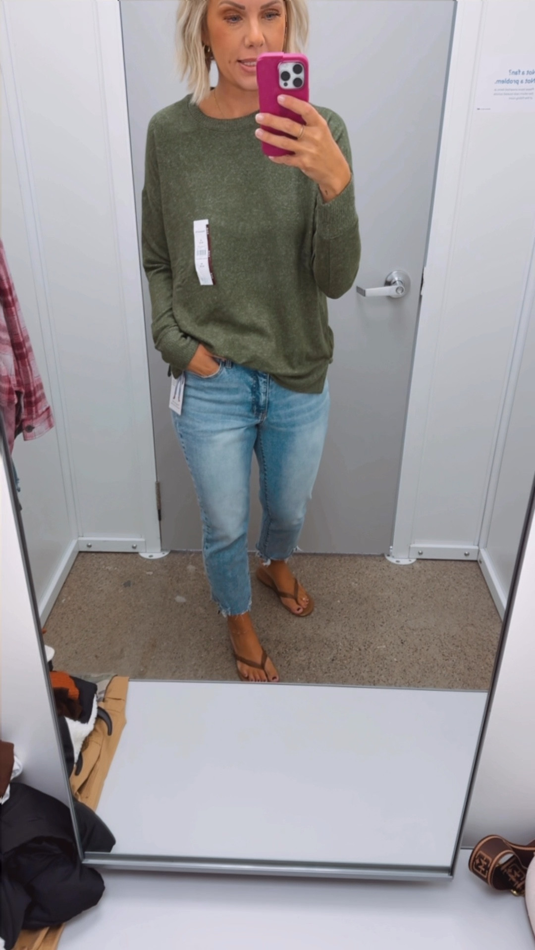 These jeans fit like a dream! Dress them up or down. Wearing size 4 (true to size)

This sweater is SO SOFT and comes in a number of colors! Wearing a size small (size down if in between sizes)

#LTKVideo #LTKWorkwear #LTKFindsUnder50