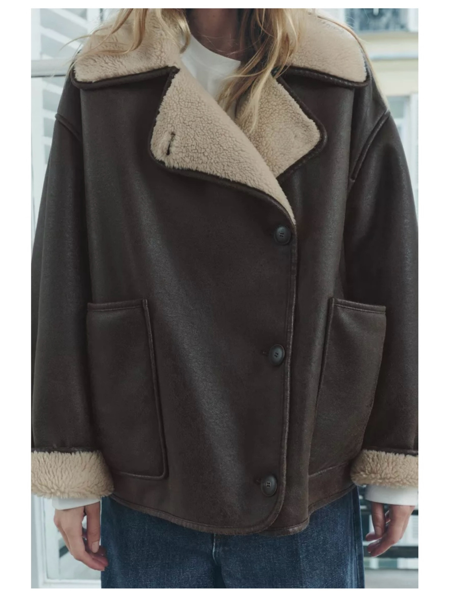 DOUBLE FACED JACKET ZW COLLECTION - Zara Woman