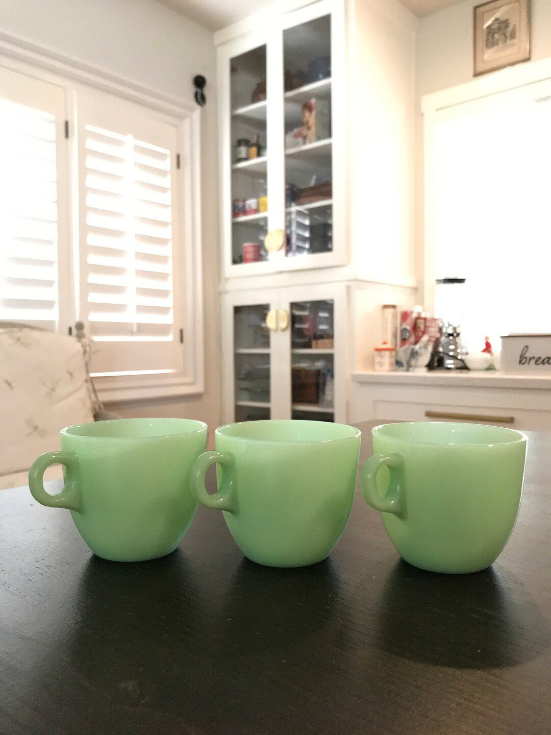 Fire King Jadite Three Coffee Cups - Etsy | Etsy (US)