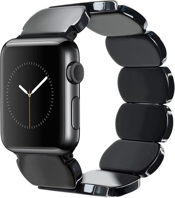 Heesch Tortoise Stretchy Watch Band Compatible with Apple Watch Resin Cute Watch Strap Wristband ... | Amazon (US)